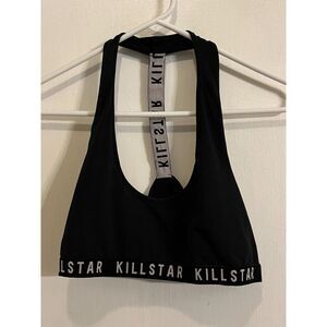 KILLSTAR Black Gothic Emo Tank Tee Top Bra  Women's Size XL